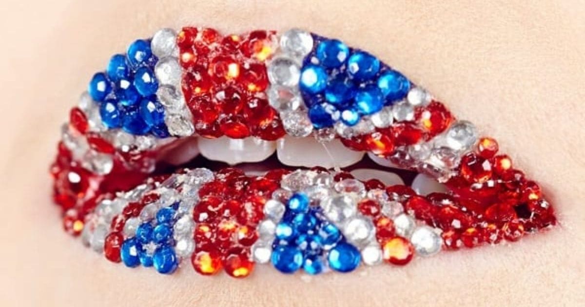 British flag lips