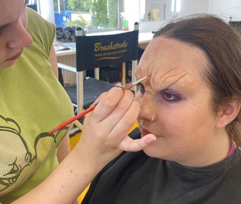 Starting out as a newly trained make-up artist