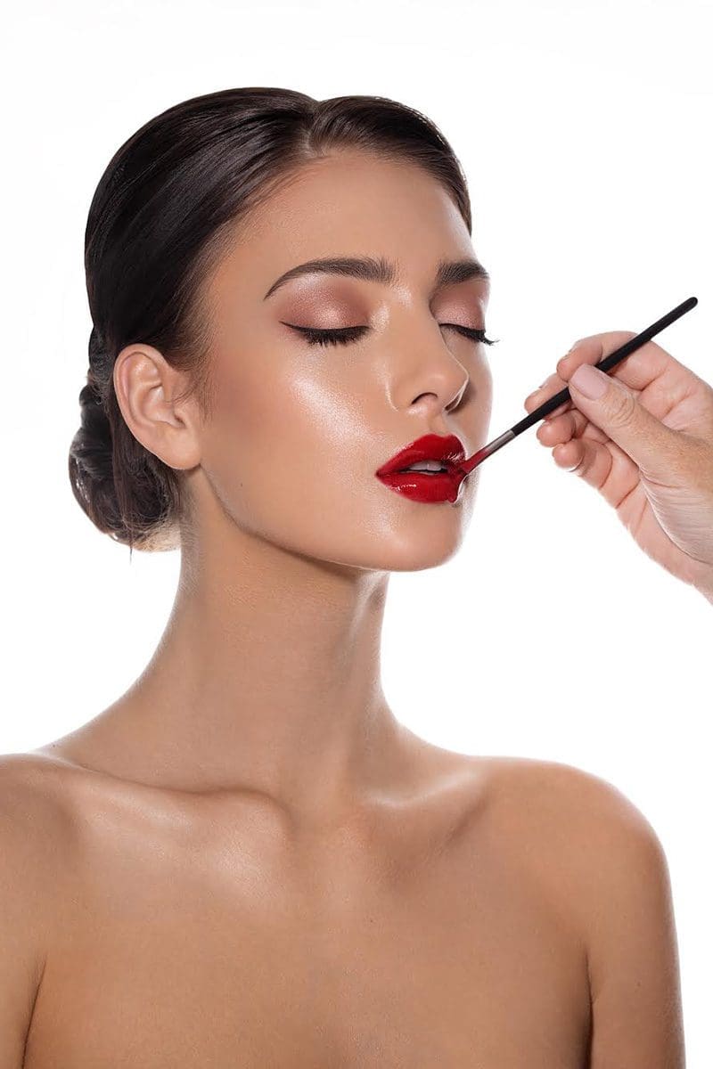 Girl with Red Lipstick