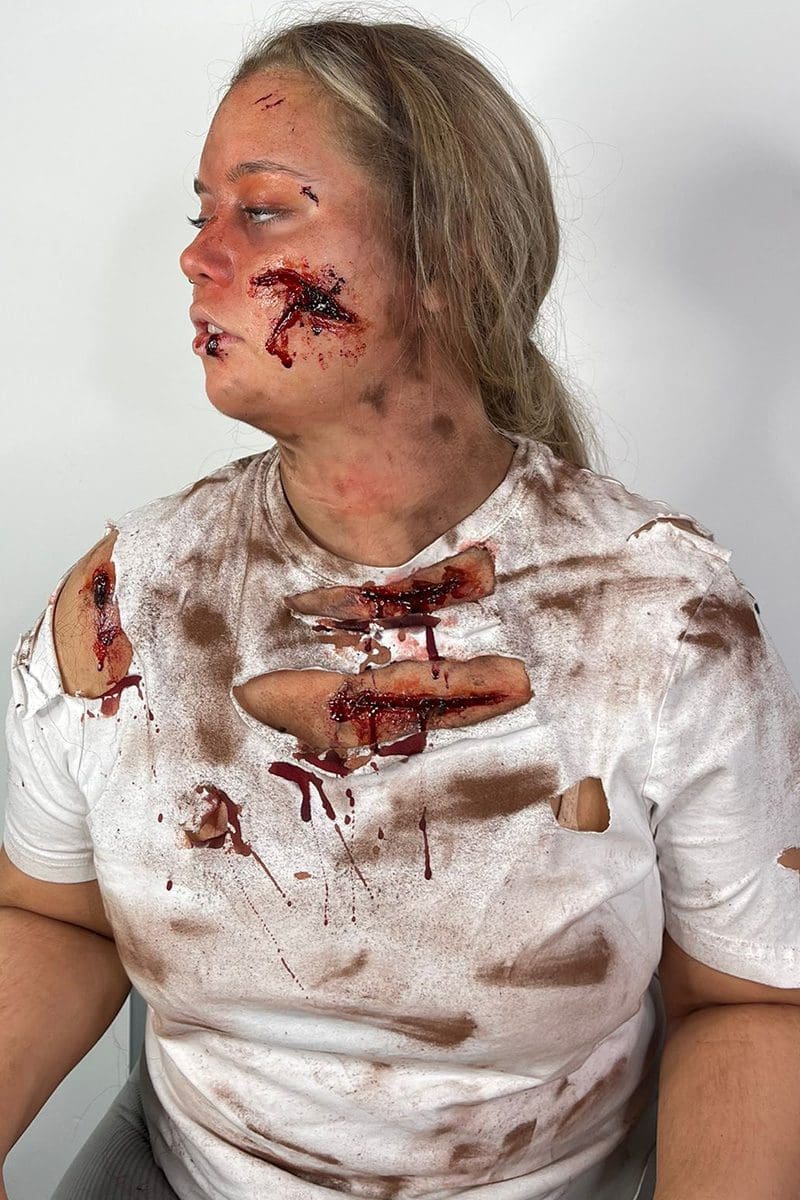 Girl with lacerations SFX Girl with lacerations SFX