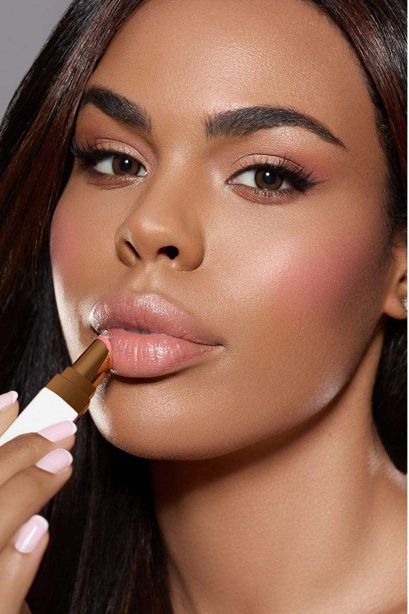 An editorial fashion makeup look created for the camera