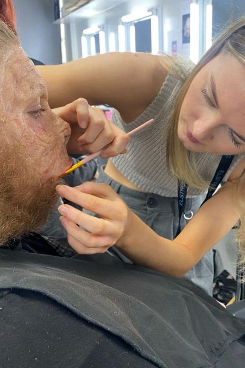 Working on SFX Prosthetics